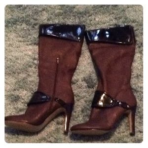 Brown Leather boots New without Box
